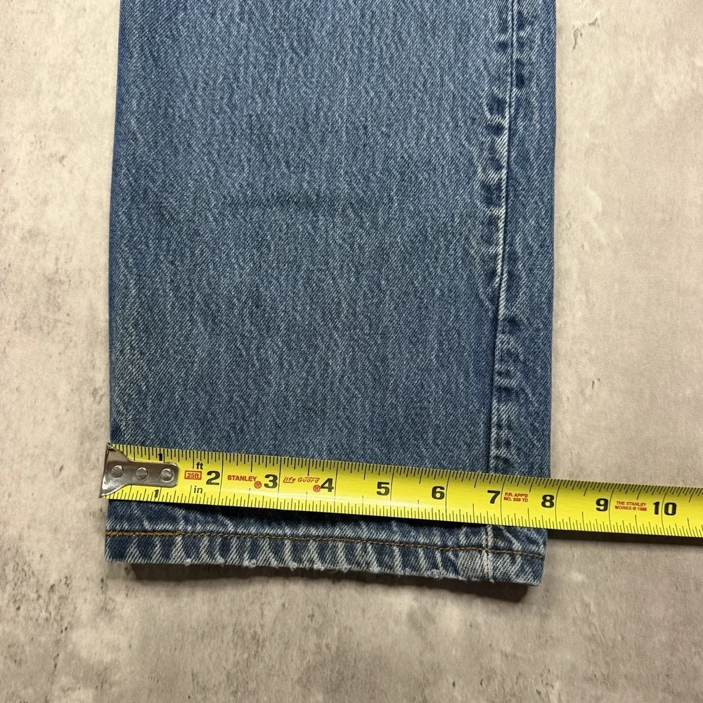 Levis 501 Straight Leg Jeans Mens Fits 35x32 Blue Button Fly Denim Y2K Work L